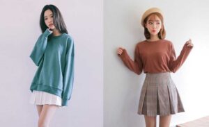 Top 3 Cách Phối Áo Sweater Với Chân Váy Ngắn